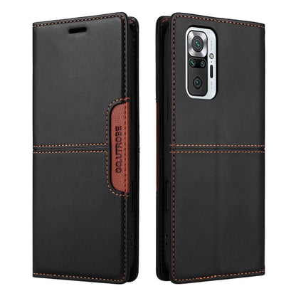 For Redmi Note 10 Pro 4G GQUTROBE G01 RFID Anti-theft Leather Phone Case(Black)