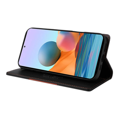 For Redmi Note 10 Pro 4G GQUTROBE G01 RFID Anti-theft Leather Phone Case(Black)