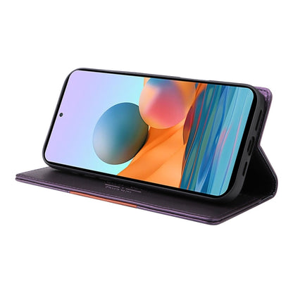 For Redmi Note 10 Pro 4G GQUTROBE G01 RFID Anti-theft Leather Phone Case(Purple)