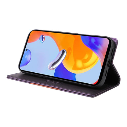 For Redmi Note 11 Pro Global GQUTROBE G01 RFID Anti-theft Leather Phone Case(Purple)