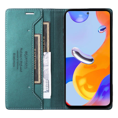 For Redmi Note 11 Pro Global GQUTROBE G01 RFID Anti-theft Leather Phone Case(Green)