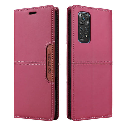 For Redmi Note 11S / 12S GQUTROBE G01 RFID Anti-theft Leather Phone Case(Red)