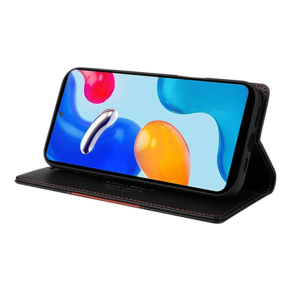 For Redmi Note 11S / 12S GQUTROBE G01 RFID Anti-theft Leather Phone Case(Black)