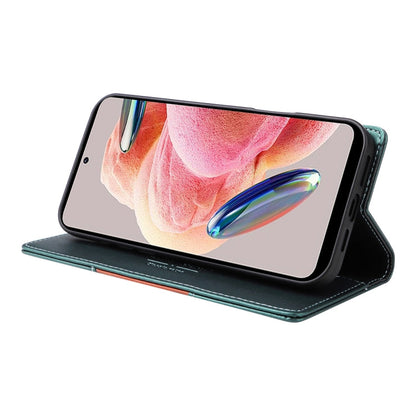 For Redmi Note 12 4G GQUTROBE G01 RFID Anti-theft Leather Phone Case(Green)