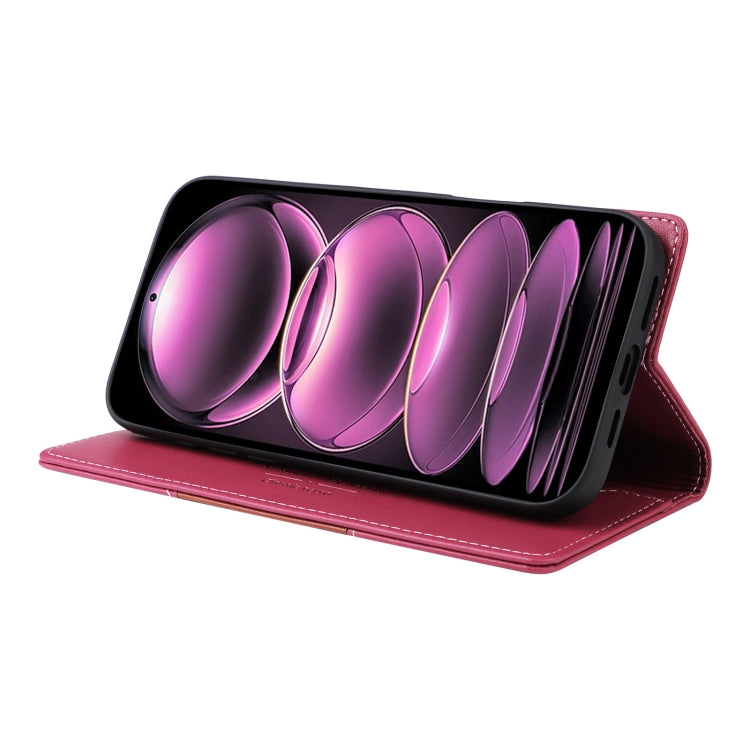 For Redmi Note 12 Pro 5G GQUTROBE G01 RFID Anti-theft Leather Phone Case(Red)