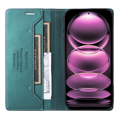 For Redmi Note 12 Pro 5G GQUTROBE G01 RFID Anti-theft Leather Phone Case(Green)