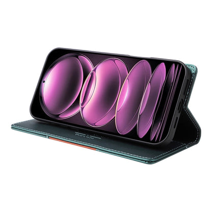 For Redmi Note 12 Pro 5G GQUTROBE G01 RFID Anti-theft Leather Phone Case(Green)