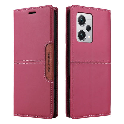 For Redmi Note 12 Pro+ GQUTROBE G01 RFID Anti-theft Leather Phone Case(Red)