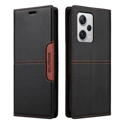 For Redmi Note 12 Pro+ GQUTROBE G01 RFID Anti-theft Leather Phone Case(Black)