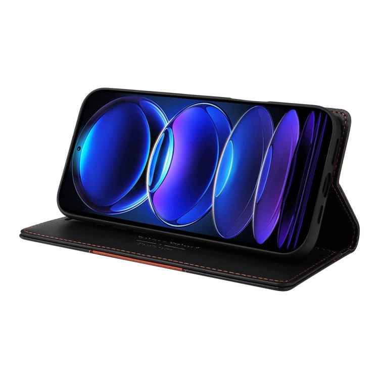 For Redmi Note 12 Pro+ GQUTROBE G01 RFID Anti-theft Leather Phone Case(Black)