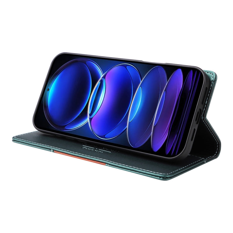 For Redmi Note 12 Pro+ GQUTROBE G01 RFID Anti-theft Leather Phone Case(Green)