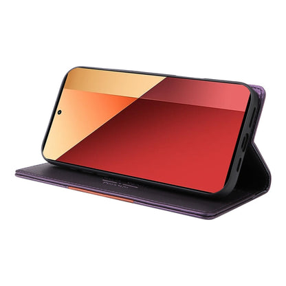 For Redmi Note 13 5G GQUTROBE G01 RFID Anti-theft Leather Phone Case(Purple)