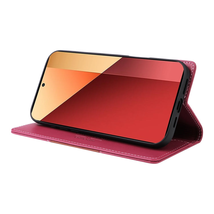 For Redmi Note 13 Pro 4G GQUTROBE G01 RFID Anti-theft Leather Phone Case(Red)