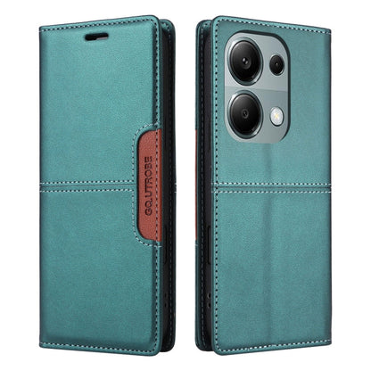 For Redmi Note 13 Pro 4G GQUTROBE G01 RFID Anti-theft Leather Phone Case(Green)