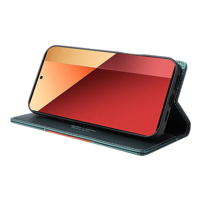 For Redmi Note 13 Pro 4G GQUTROBE G01 RFID Anti-theft Leather Phone Case(Green)