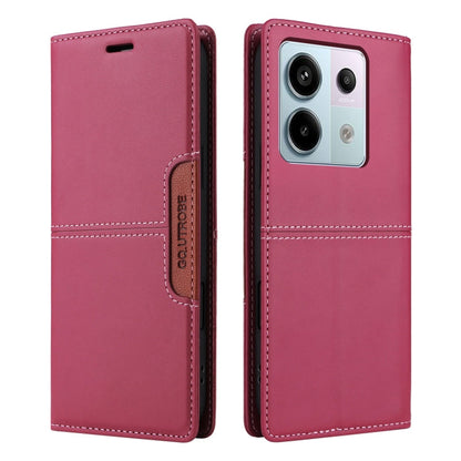 For Redmi Note 13 Pro 5G GQUTROBE G01 RFID Anti-theft Leather Phone Case(Red)
