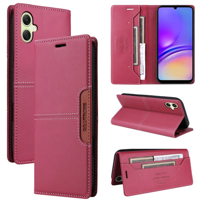 For Samsung Galaxy A05 GQUTROBE G01 RFID Anti-theft Leather Phone Case(Red)