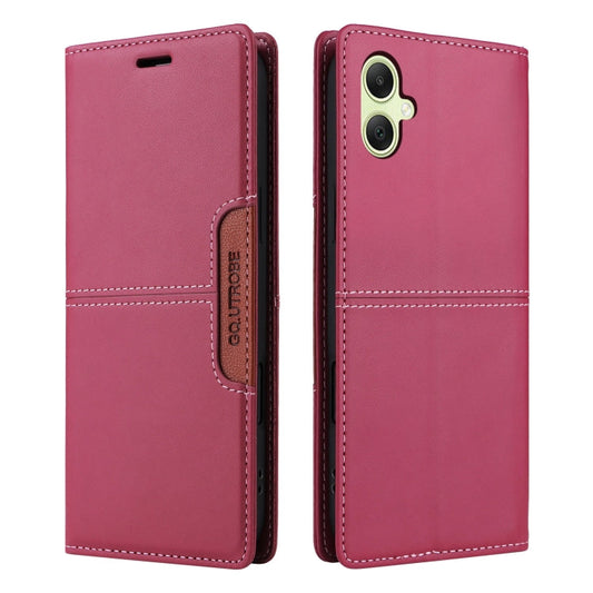 For Samsung Galaxy A05 GQUTROBE G01 RFID Anti-theft Leather Phone Case(Red)