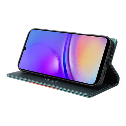 For Samsung Galaxy A05 GQUTROBE G01 RFID Anti-theft Leather Phone Case(Green)