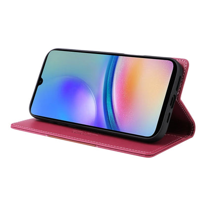 For Samsung Galaxy A05s GQUTROBE G01 RFID Anti-theft Leather Phone Case(Red)