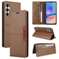 For Samsung Galaxy A05s GQUTROBE G01 RFID Anti-theft Leather Phone Case(Brown)