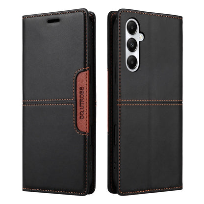 For Samsung Galaxy A05s GQUTROBE G01 RFID Anti-theft Leather Phone Case(Black)