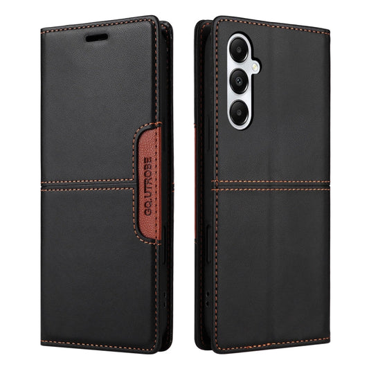For Samsung Galaxy A05s GQUTROBE G01 RFID Anti-theft Leather Phone Case(Black)
