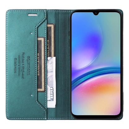 For Samsung Galaxy A05s GQUTROBE G01 RFID Anti-theft Leather Phone Case(Green)