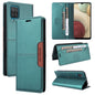 For Samsung Galaxy A12 / M12 GQUTROBE G01 RFID Anti-theft Leather Phone Case(Green)