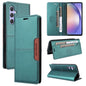 For Samsung Galaxy A14 5G GQUTROBE G01 RFID Anti-theft Leather Phone Case(Green)
