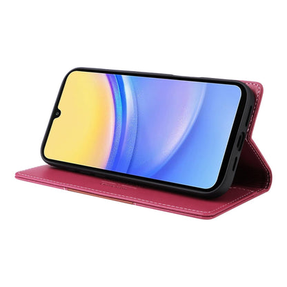 For Samsung Galaxy A15 5G GQUTROBE G01 RFID Anti-theft Leather Phone Case(Red)