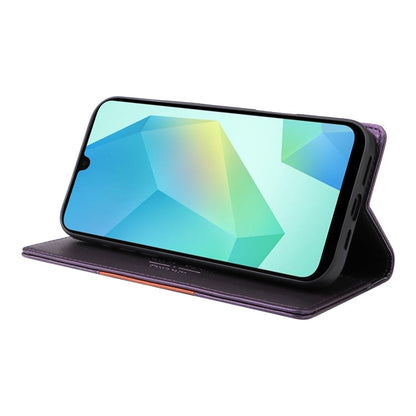 For Samsung Galaxy A16 GQUTROBE G01 RFID Anti-theft Leather Phone Case(Purple)