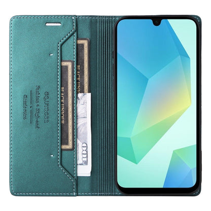 For Samsung Galaxy A16 GQUTROBE G01 RFID Anti-theft Leather Phone Case(Green)