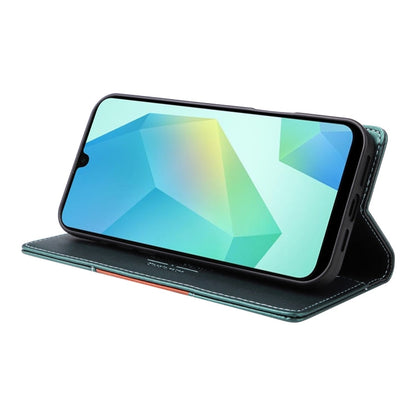 For Samsung Galaxy A16 GQUTROBE G01 RFID Anti-theft Leather Phone Case(Green)