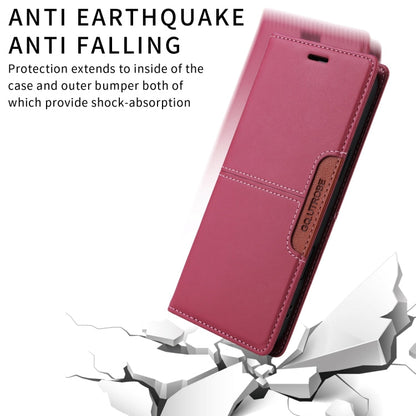 For Samsung Galaxy A32 4G GQUTROBE G01 RFID Anti-theft Leather Phone Case(Red)