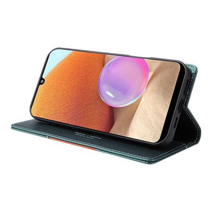 For Samsung Galaxy A32 4G GQUTROBE G01 RFID Anti-theft Leather Phone Case(Green)