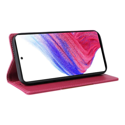 For Samsung Galaxy A52 GQUTROBE G01 RFID Anti-theft Leather Phone Case(Red)