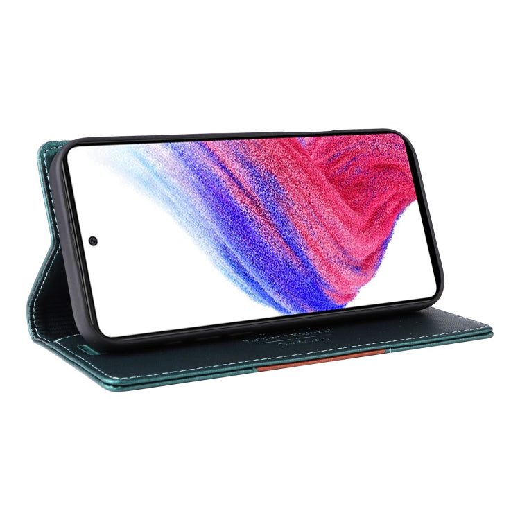 For Samsung Galaxy A53 5G GQUTROBE G01 RFID Anti-theft Leather Phone Case(Green)