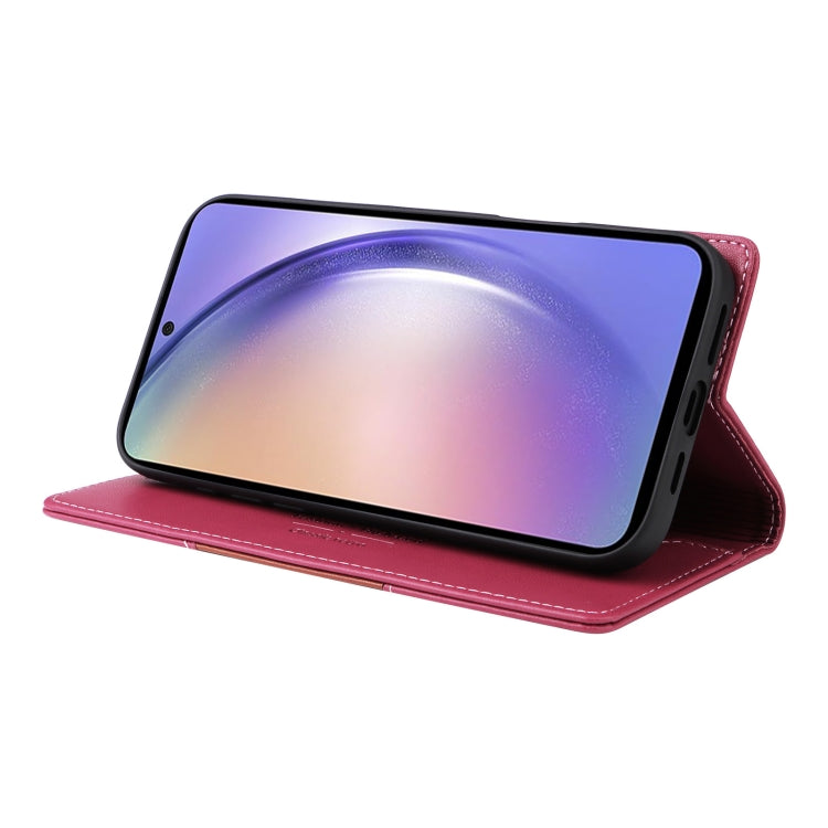 For Samsung Galaxy A54 5G GQUTROBE G01 RFID Anti-theft Leather Phone Case(Red)