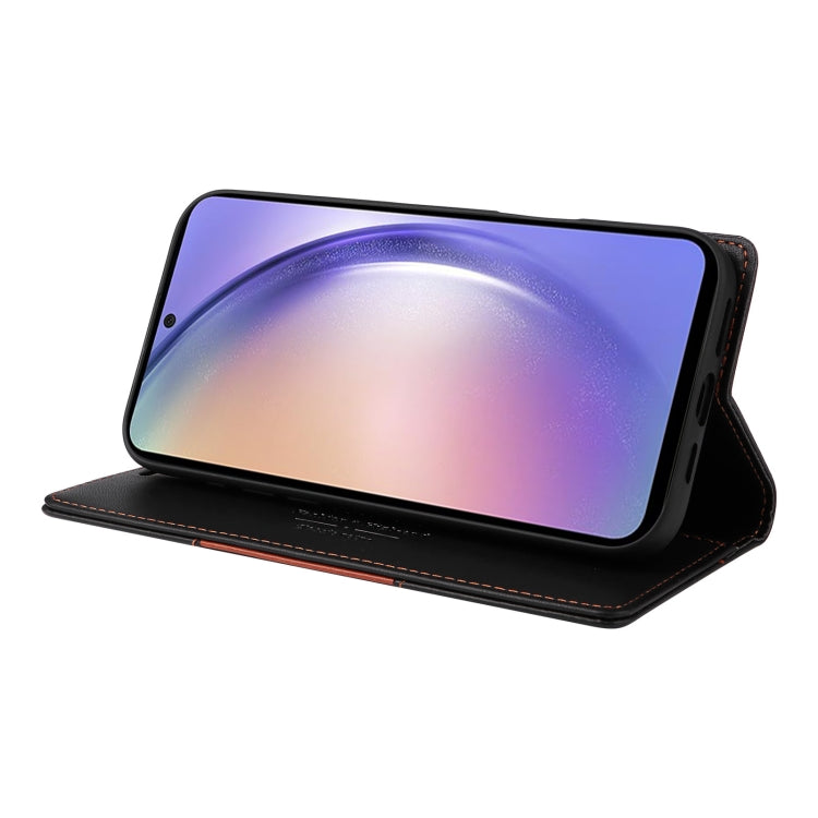 For Samsung Galaxy A54 5G GQUTROBE G01 RFID Anti-theft Leather Phone Case(Black)