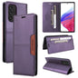 For Samsung Galaxy A72 GQUTROBE G01 RFID Anti-theft Leather Phone Case(Purple)