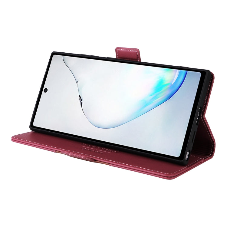 For Samsung Galaxy Note10+ GQUTROBE G01 RFID Anti-theft Leather Phone Case(Red)
