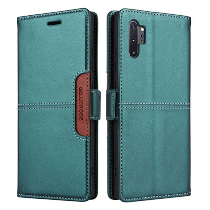 For Samsung Galaxy Note10+ GQUTROBE G01 RFID Anti-theft Leather Phone Case(Green)