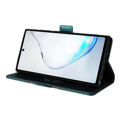 For Samsung Galaxy Note10+ GQUTROBE G01 RFID Anti-theft Leather Phone Case(Green)