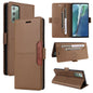 For Samsung Galaxy Note20 GQUTROBE G01 RFID Anti-theft Leather Phone Case(Brown)