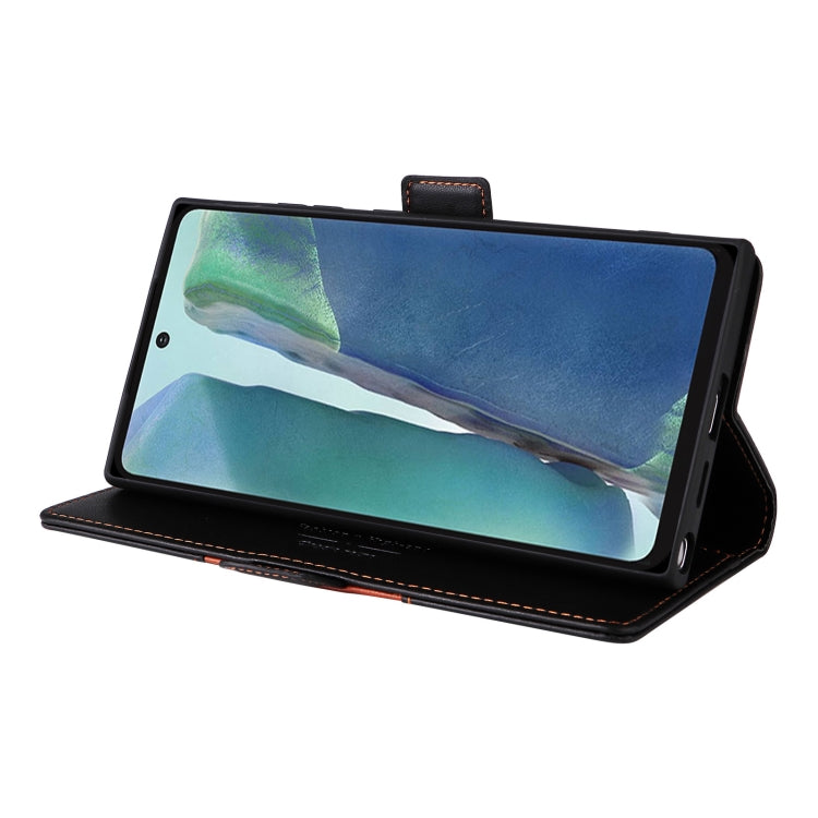 For Samsung Galaxy Note20 GQUTROBE G01 RFID Anti-theft Leather Phone Case(Black)