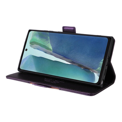 For Samsung Galaxy Note20 GQUTROBE G01 RFID Anti-theft Leather Phone Case(Purple)
