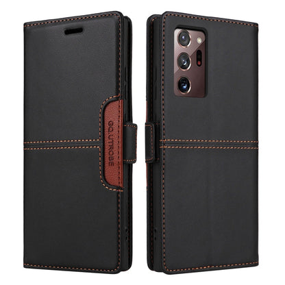For Samsung Galaxy Note20 Ultra GQUTROBE G01 RFID Anti-theft Leather Phone Case(Black)