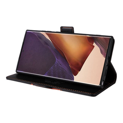 For Samsung Galaxy Note20 Ultra GQUTROBE G01 RFID Anti-theft Leather Phone Case(Black)