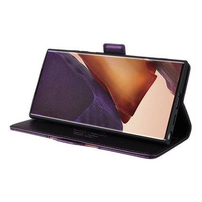 For Samsung Galaxy Note20 Ultra GQUTROBE G01 RFID Anti-theft Leather Phone Case(Purple)